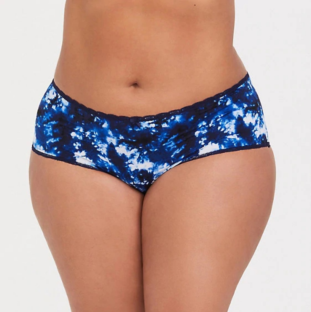 Torrid Blue Tye-Dye Microfiber Cheeky Panty